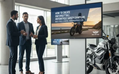 How to Create Unforgettable Motorcycle Safety Campaigns with These 5 Digital Signage Solutions