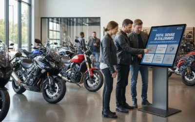 Digital Signage in Dealerships: How Interactive Messaging Drives Motorcycle Safety